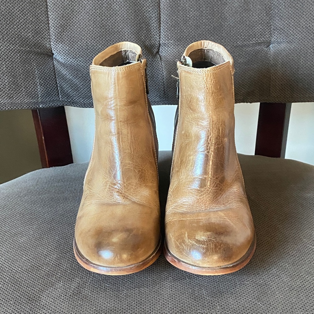 Women's Brown Leather Ankle Boots